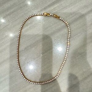 Swarovski Rose Gold Tennis Necklace